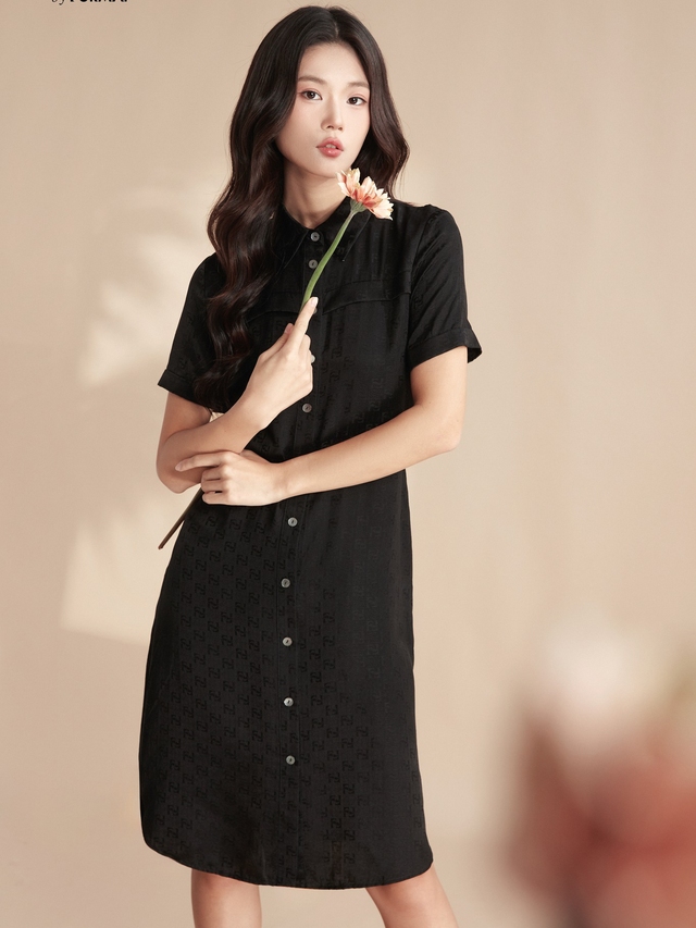 Shirt dress, simple but beautiful wearing idea - Photo 5.