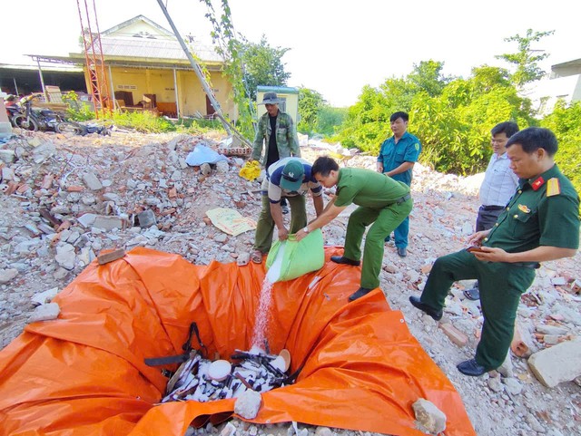 Tiêu hủy hàng chục khẩu súng, hàng nghìn viên đạn- Ảnh 1.