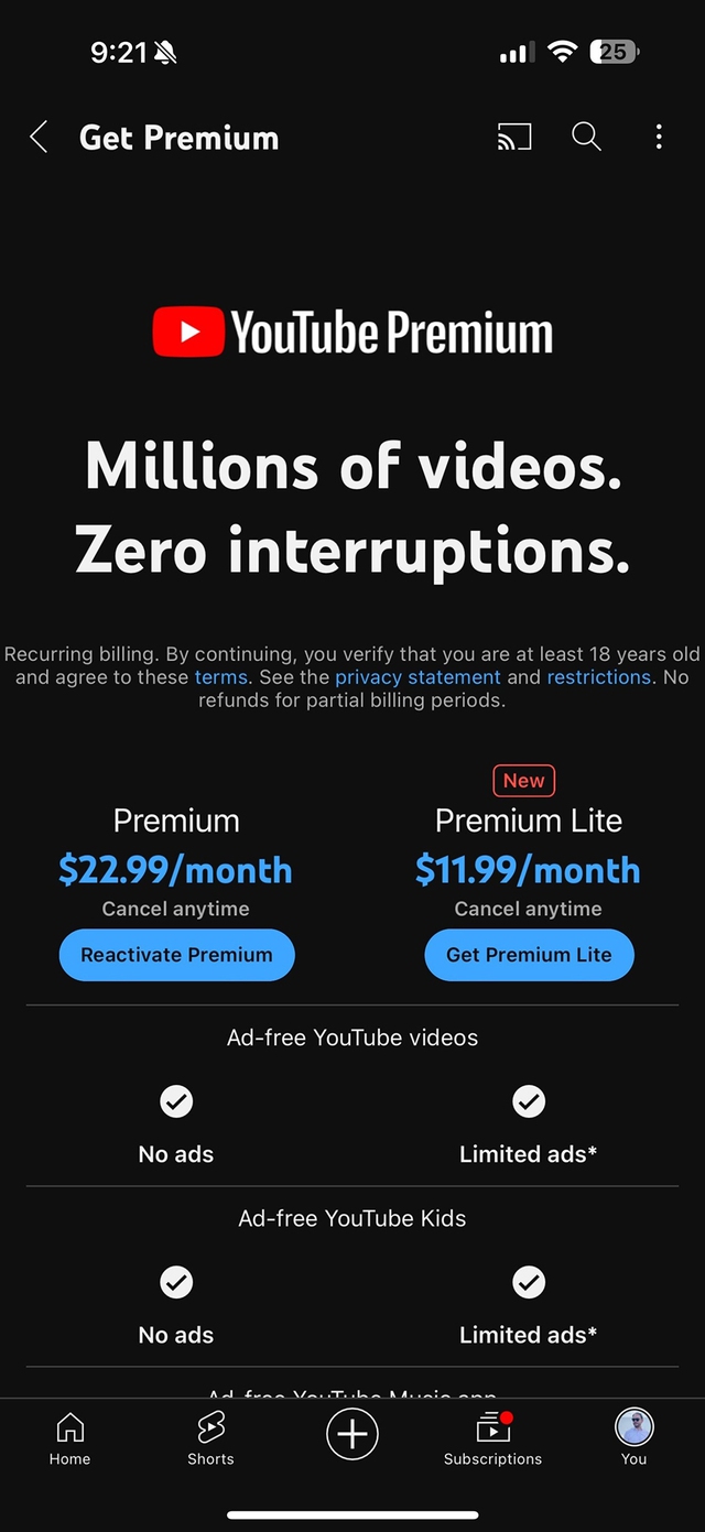 Google đang hồi sinh gói YouTube Premium 'giá rẻ'- Ảnh 1.