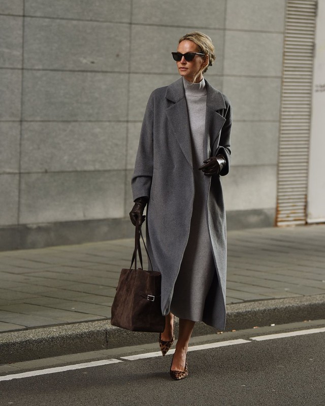 The most luxurious and light long coat worth buying in the cold season is here - Photo 7.