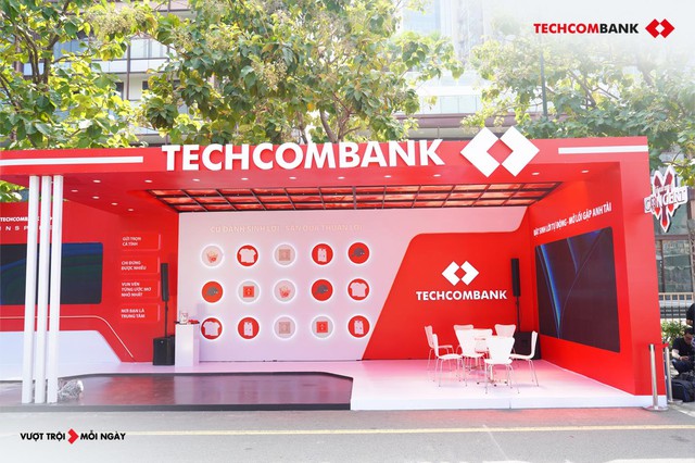 Booth Techcombank tại chương trình