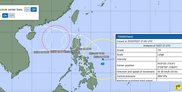 Bão Trà Mi sẽ vào Biển Đông cuối tuần này- Ảnh 1.