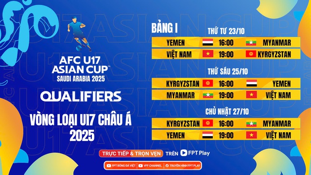 Lịch thi đấu U.17 Việt Nam - Kyrgyzstan hôm nay: Chiến thắng ngày ra quân- Ảnh 2.