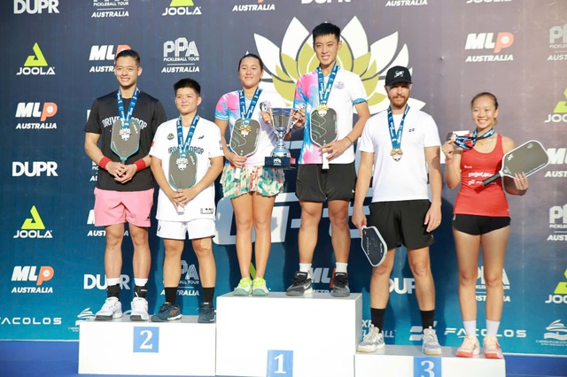 Team D-Joy 'thắng lớn' tại giải đấu pickleball PPA Tour Australia - Việt Nam Open 2024- Ảnh 4.