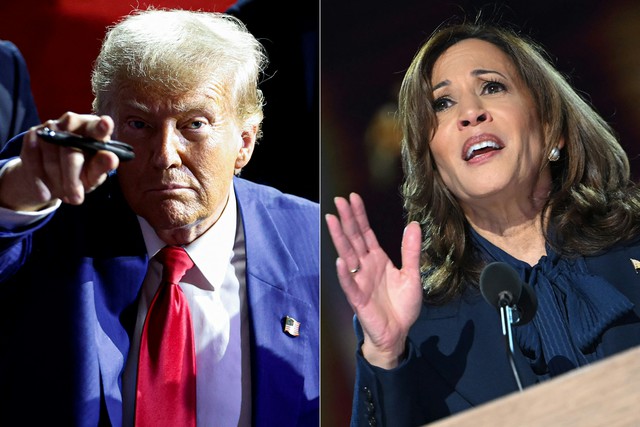 Bà Harris và ông Trump 'so găng' gay cấn trong các cuộc thăm dò toàn quốc- Ảnh 1.