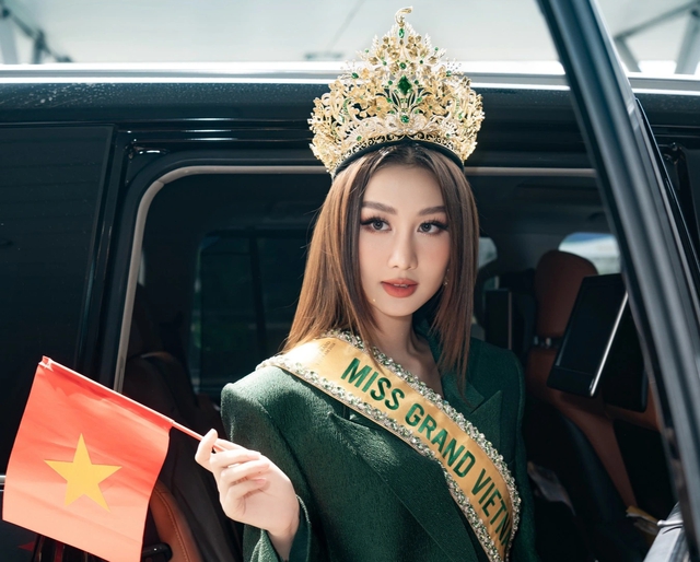 Võ Lê Quế Anh lên đường 'chinh chiến' Miss Grand International sau ồn ào- Ảnh 1.