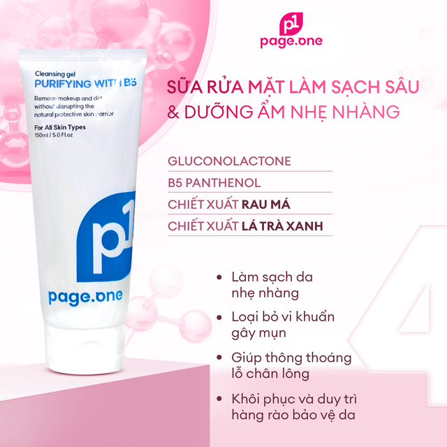 Review gel rửa mặt PageOne Cleansing Gel Purifying With B5 có tốt không?- Ảnh 3.