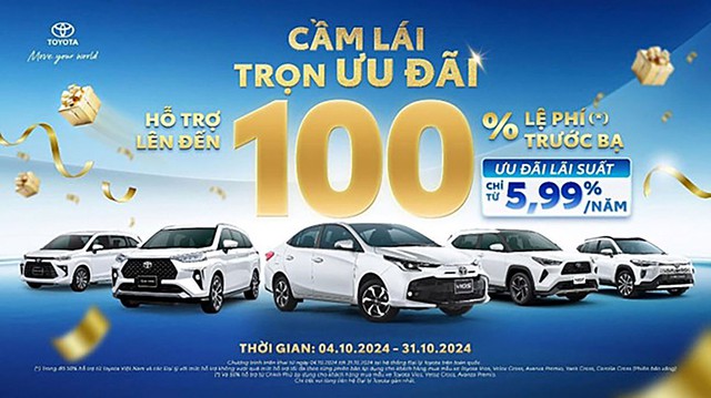 Nhận ngay ưu đãi 100% lệ phí trước bạ khi mua xe Toyota trong tháng 10- Ảnh 1.