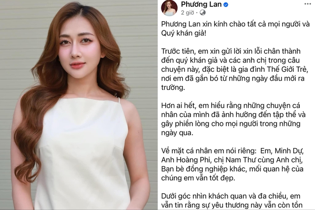 Phương Lan xin lỗi vụ ồn ào, tiết lộ mối quan hệ với Minh Dự, Nam Thư- Ảnh 1.