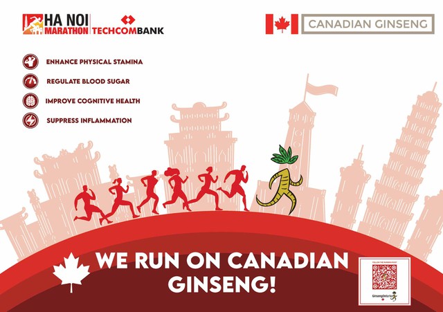 Nhân sâm Canada - đồng hành cùng giải Marathon quốc tế Hà Nội Techcombank- Ảnh 1.