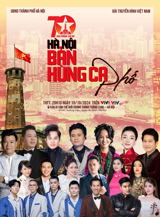 Hồng Nhung, Tùng Dương hát trong chương trình nghệ thuật Hà Nội - Bản hùng ca phố- Ảnh 1.