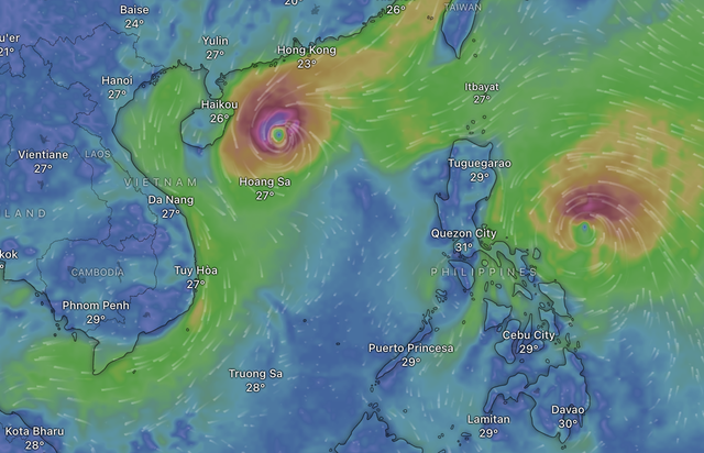 Biển Đông lần đầu tiên có bão đôi trong năm 2024?- Ảnh 1.