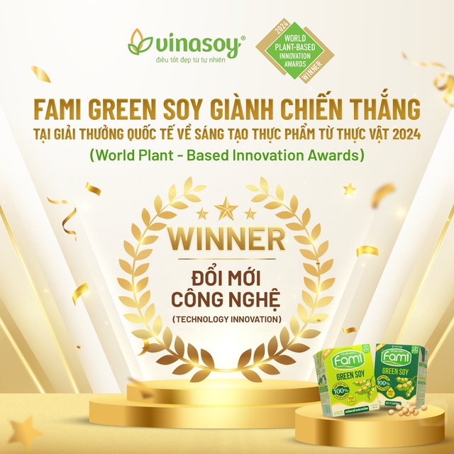 Fami Green Soy của Vinasoy ghi dấu ấn quốc tế bằng sự đột phá công nghệ và đổi mới sáng tạo