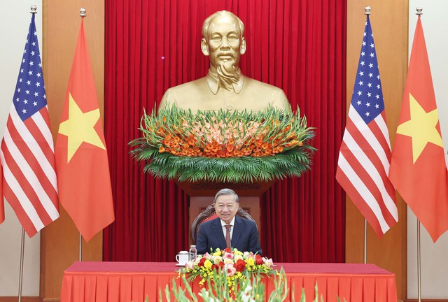 Tổng Bí thư Tô Lâm điện đàm với Tổng thống đắc cử Mỹ Donald Trump- Ảnh 1. Tổng Bí thư Tô Lâm điện đàm với Tổng thống đắc cử Mỹ Donald Trump- Ảnh 1.