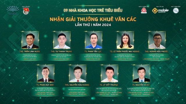 9 nhà khoa học trẻ đầu tiên nhận Giải thưởng Khuê Văn Các- Ảnh 1.