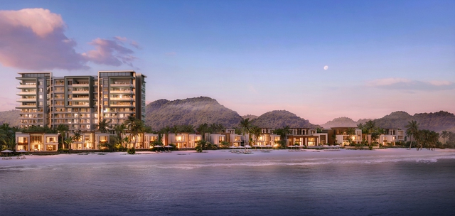 InterContinental Residences Halong Bay sở hữu vị trí và tầm nhìn trực vịnh di sản. Ảnh: BIM Land