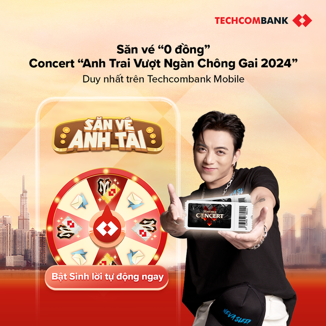 Hào hứng săn vé 0 đồng concert ‘Anh trai vượt ngàn chông gai Day 2’ cùng Techcombank- Ảnh 1.