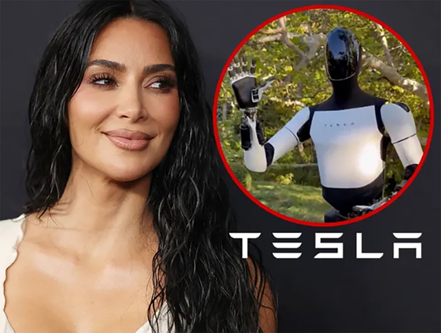 Kim Kardashian mê robot của Elon Musk- Ảnh 1.