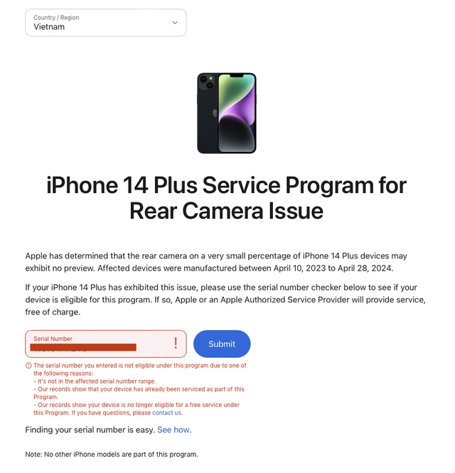 Apple công bố sửa chữa miễn phí lỗi camera trên iPhone 14 Plus- Ảnh 1.