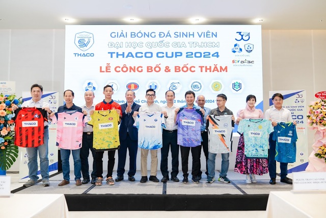 Hấp dẫn giải bóng đá sinh viên ĐH Quốc gia TP.HCM - THACO Cup 2024- Ảnh 1.