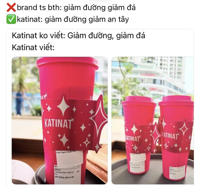 Ly nước của Katinat với dòng chữ khiến nhiều người bức xúc: Đại diện hãng nói gì?- Ảnh 2.