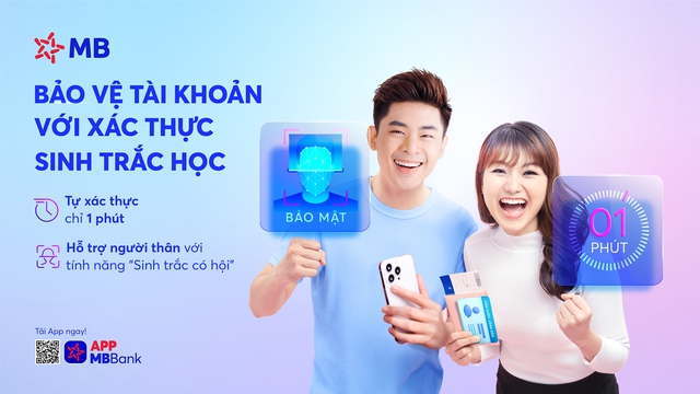 MB hỗ trợ đa dạng cách thức giúp khách hàng chủ động cập nhật sinh trắc học trên App MBBank