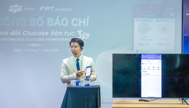 Ứng dụng quản lý đường huyết liên tục FPT Medicare cung cấp dữ liệu đường huyết mọi lúc mọi nơi