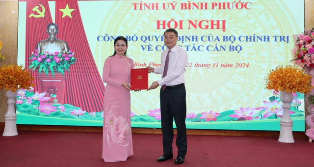 Bà Tôn Ngọc Hạnh được chỉ định làm Bí thư Tỉnh ủy Bình Phước- Ảnh 1.