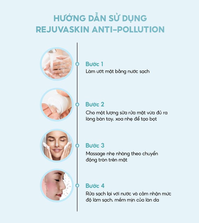 Review sữa rửa mặt Rejuvaskin Anti-Pollution Facial Cleanser có làm sạch cả bụi mịn PM2.5 không?- Ảnh 6.