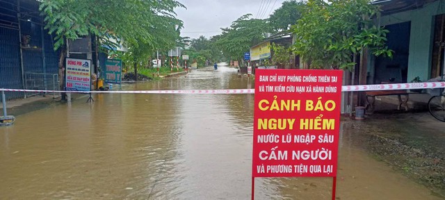 Quảng Ngãi: Hàng chục nhà dân chìm trong biển nước, chủ động cho học sinh nghỉ học- Ảnh 5.