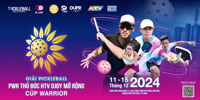 Giải pickleball PWR Thủ Đức HTV DJOY mở rộng - Cúp WARRIOR hứa hẹn là một trong những sự kiện thể thao đáng chú ý và hoành tráng nhất cuối năm 2024