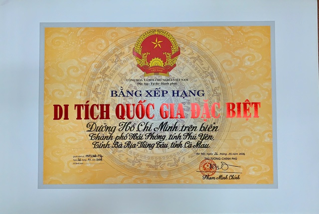 Đường Hồ Chí Minh trên biển được xếp hạng di tích quốc gia đặc biệt- Ảnh 1.