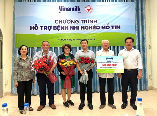 Vinamilk tài trợ 500 triệu đồng giúp trẻ em nghèo bị bệnh tim bẩm sinh- Ảnh 1.