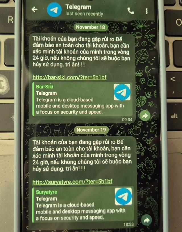 Để tránh bị chiếm đoạt tài khoản Telegram, cần làm ngay việc này…- Ảnh 1.