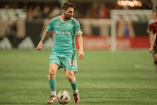 Messi không có nhiều cơ hội ghi bàn trong trận tái đấu với Atlanta United