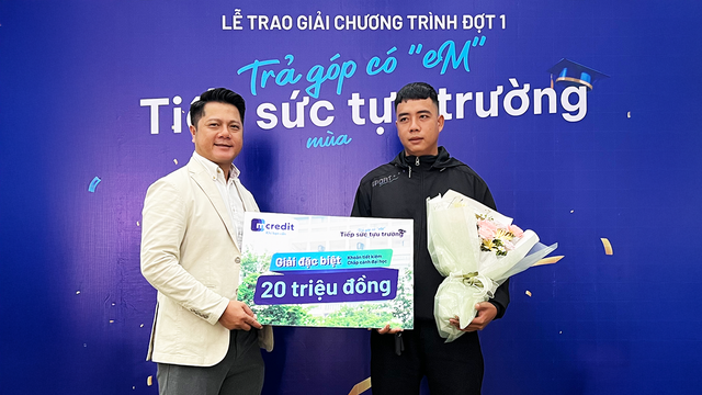 MCREDIT tiếp sức tài chính và tặng khoản tiết kiệm với tổng giá trị 200 triệu đồng