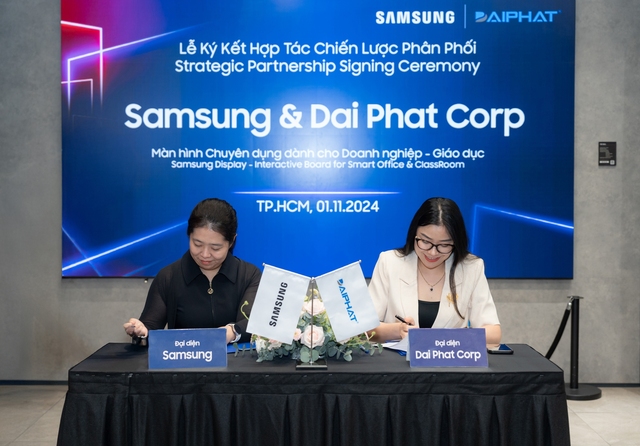 Samsung và Đại Phát hợp tác phân phối màn hình chuyên cho doanh nghiệp và giáo dục- Ảnh 2.