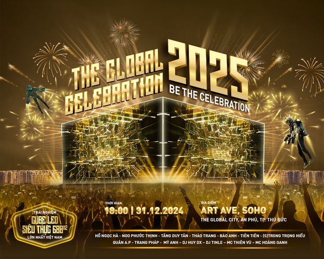 Lễ hội đón năm mới 2025 "The Global Celebration Party" sẽ diễn ra vào ngày 31.12.2024 tại trung tâm mới