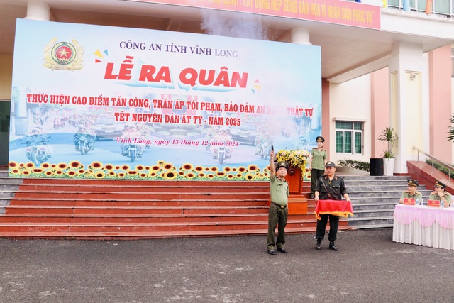 Trà Vinh và Vĩnh Long ra quân trấn áp tội phạm dịp Tết  Nguyên đán Ất Tỵ- Ảnh 1.