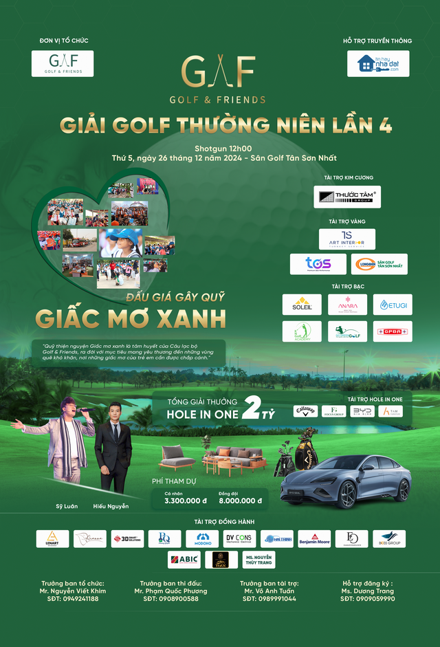 Giải golf chắp cánh ước mơ cho trẻ em vùng quê khó khăn- Ảnh 1.