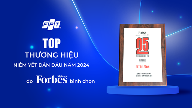 FPT lọt Top 25 thương hiệu dẫn đầu do Forbes Việt Nam bình chọn- Ảnh 1.