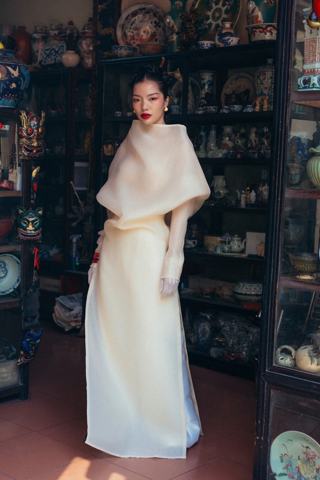 Innovative ao dai, a new perspective on a modern, successful woman - Photo 7.