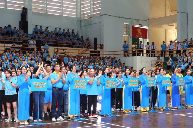 Hội thao cán bộ, công nhân, lao động Công ty Yến sào Khánh Hòa thu hút hơn 350 vận động viên đến từ 28 đơn vị trực thuộc, công ty thành viên, công ty cổ phần thành viên trong toàn công ty