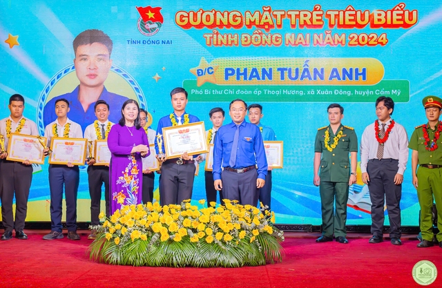 Anh Tuấn Anh là gương mặt trẻ tiêu biểu của tỉnh Đồng Nai năm 2024