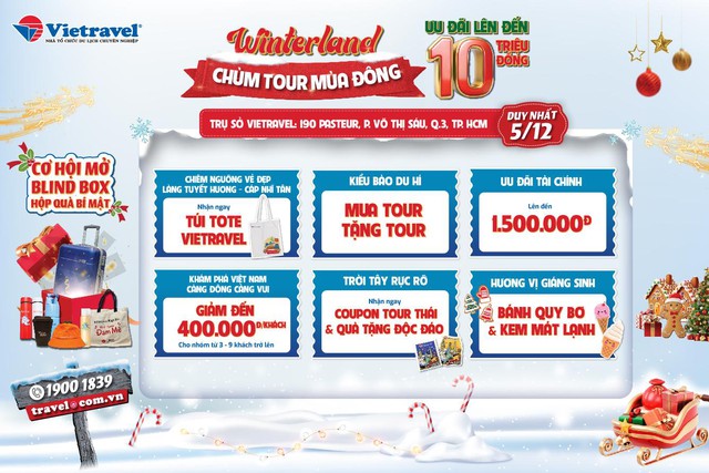 Winterland 2024: Chuyến du hành mùa đông với hàng loạt ưu đãi độc quyền từ Vietravel- Ảnh 2.