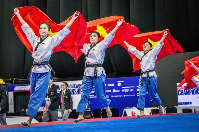 'Hot girl' taekwondo Châu Tuyết Vân đoạt HCV thế giới lứa tuổi U.50- Ảnh 3.