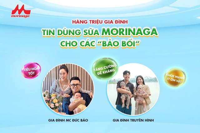 MC Đức Bảo và Gia đình Truyền hình tin dùng sữa Morinaga