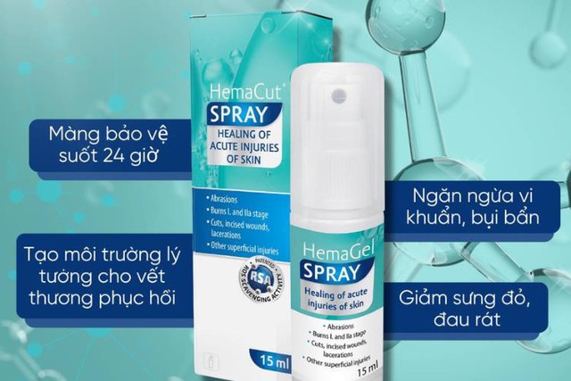 Top 3 lý do bạn nên có sản phẩm xịt lành thương HemaCut Spray- Ảnh 2.