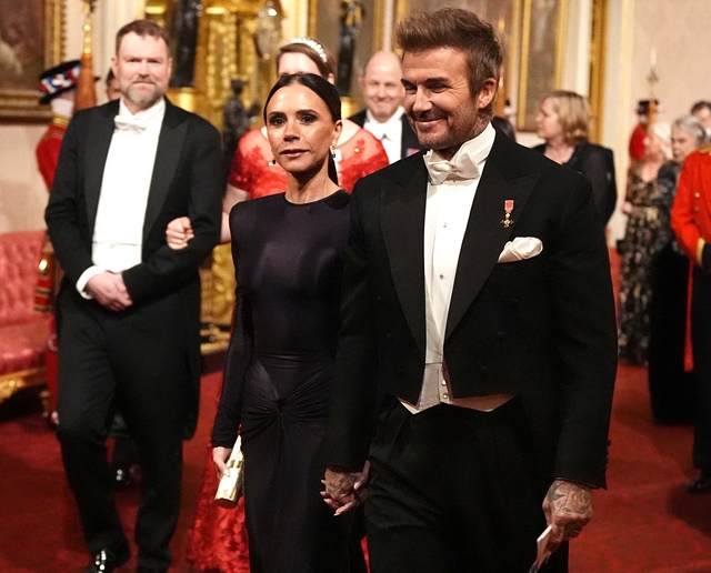 David Beckham và vợ trong một sự kiện gần đây