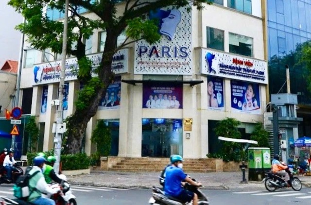 Bệnh viện Răng Hàm Mặt Thẩm Mỹ Paris, địa chỉ 84A, Bà Huyện Thanh Quan, phường 9, quận 3, TP.HCM